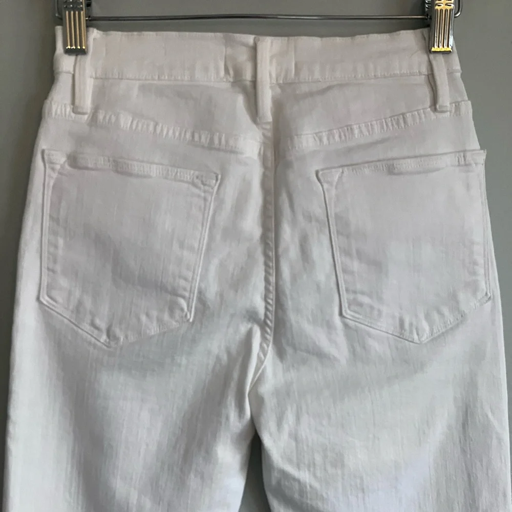 FRAME The Le High Straight White Classic Curve Enhancing Jeans Size 25 - Picture 9 of 16